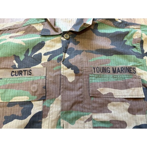 US CAMOUFLAGE MENS JACKET SIZE SMALL-REG YOUNG MARINES MILITARY - Picture 2 of 9